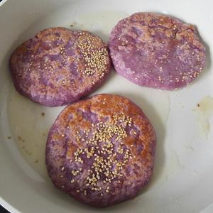 紫薯芋头饼的做法 步骤4