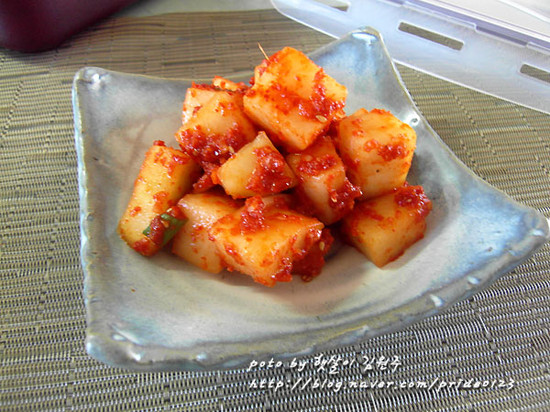 #🦊在韩国#白钟元的萝卜块泡菜！（깍두기）