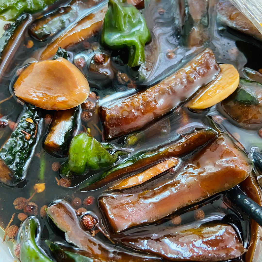 家传黄瓜咸菜，酱黄瓜（红糖版）