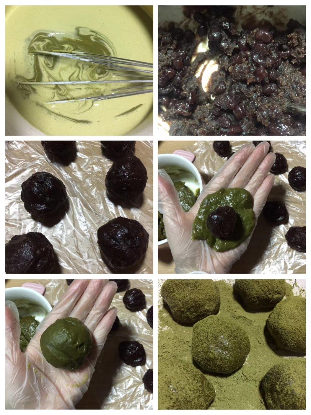 抹茶红豆糯米糍