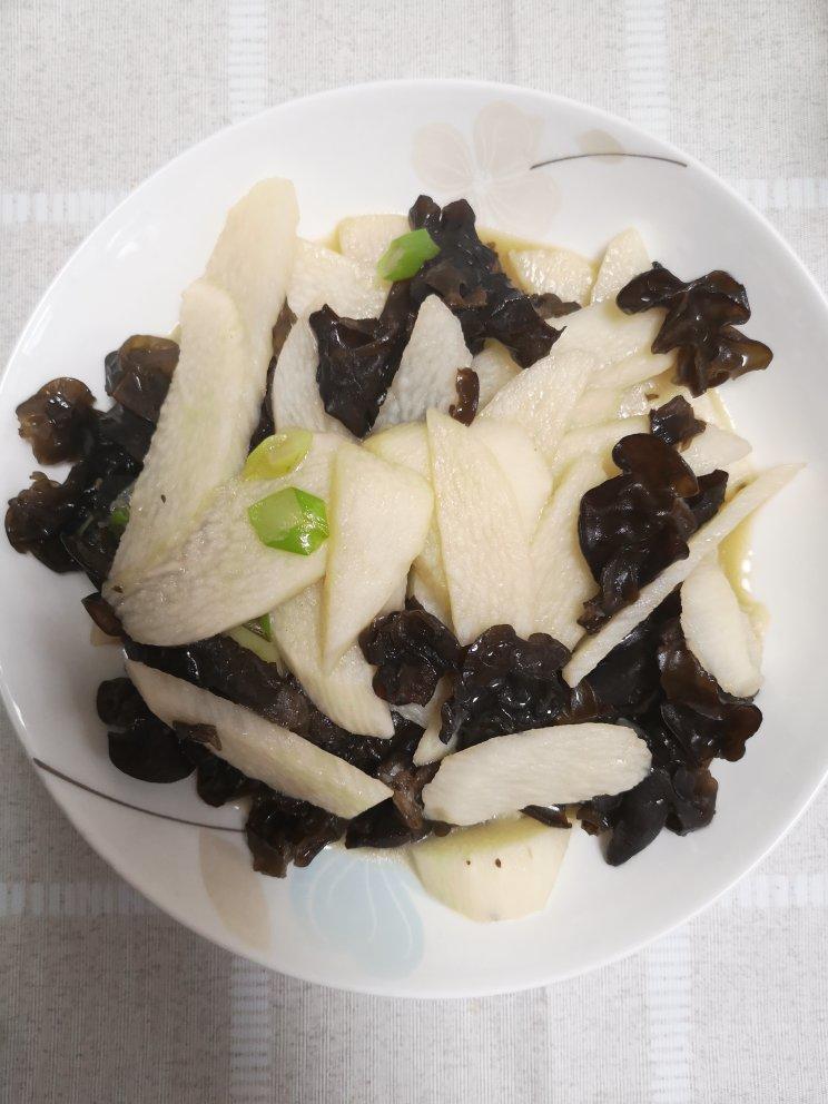 清炒山药木耳