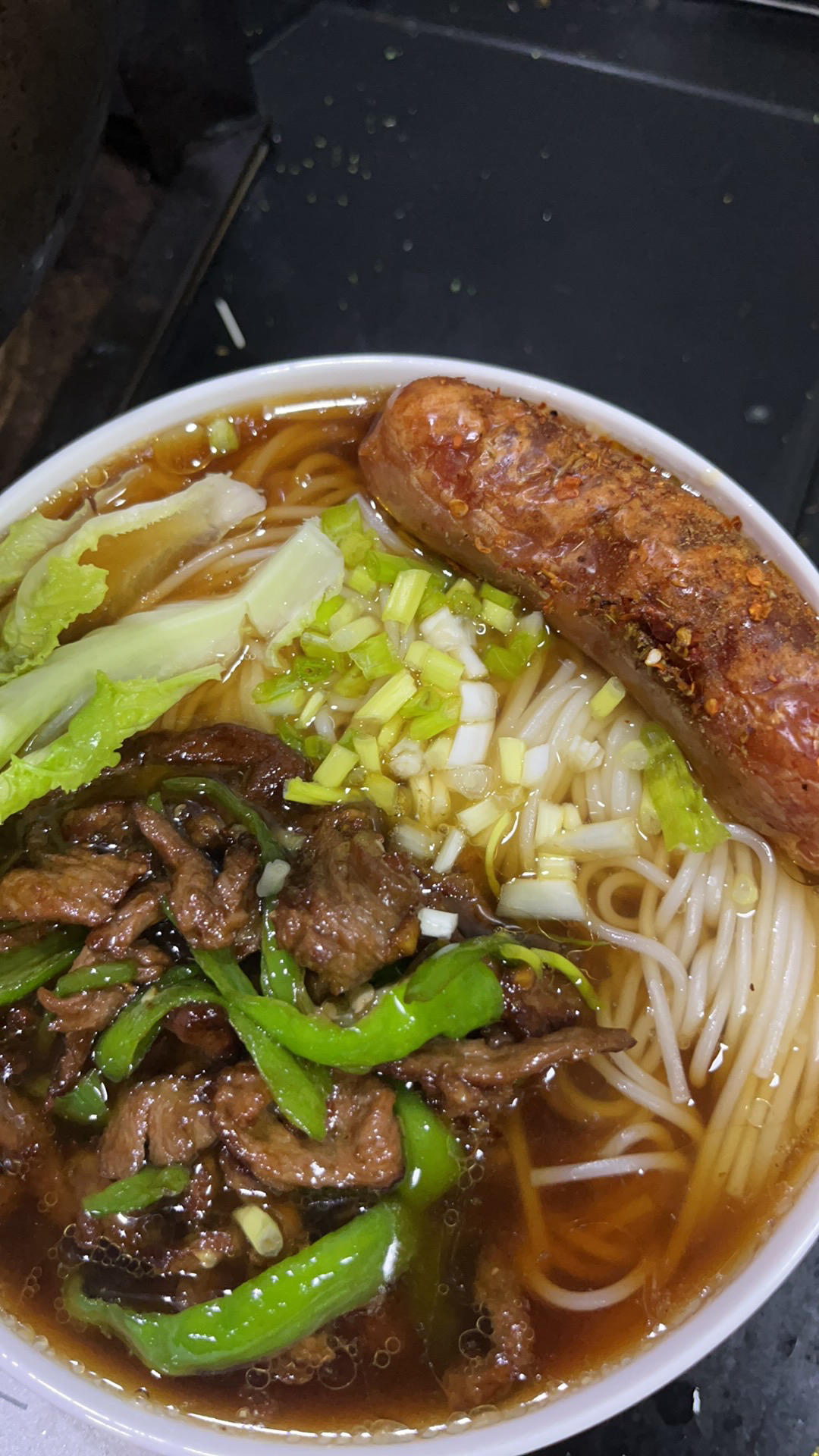 双椒肉丝面
