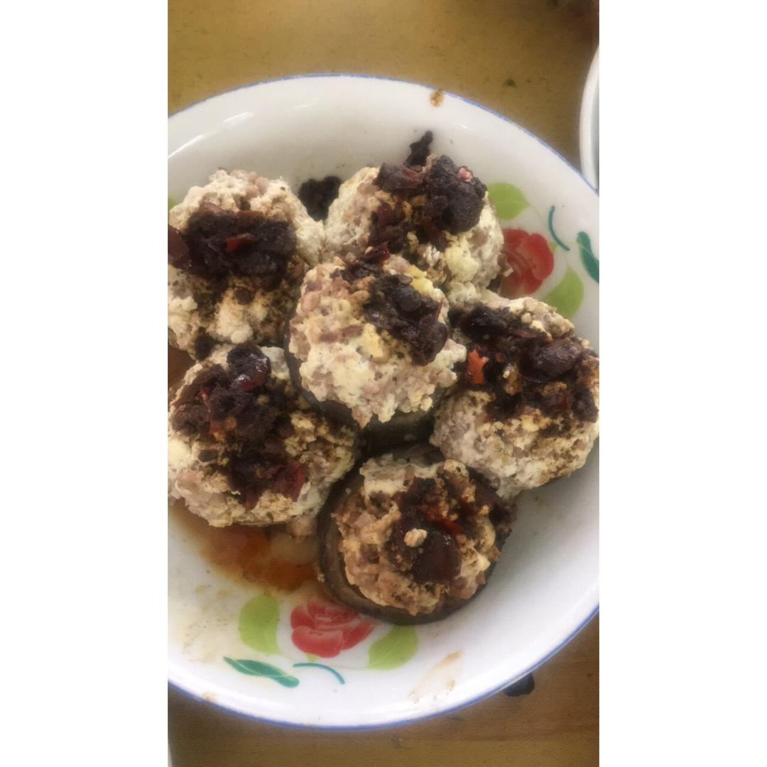 豆腐肉末酿香菇