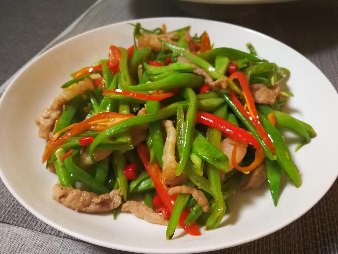 扁豆炒肉丝