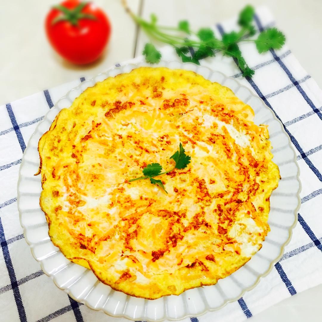 客家菜做的海米胡萝卜煎蛋