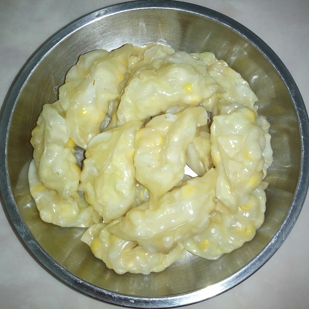白菜玉米素饺