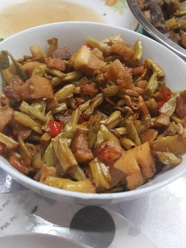 酸豇豆炒肉末