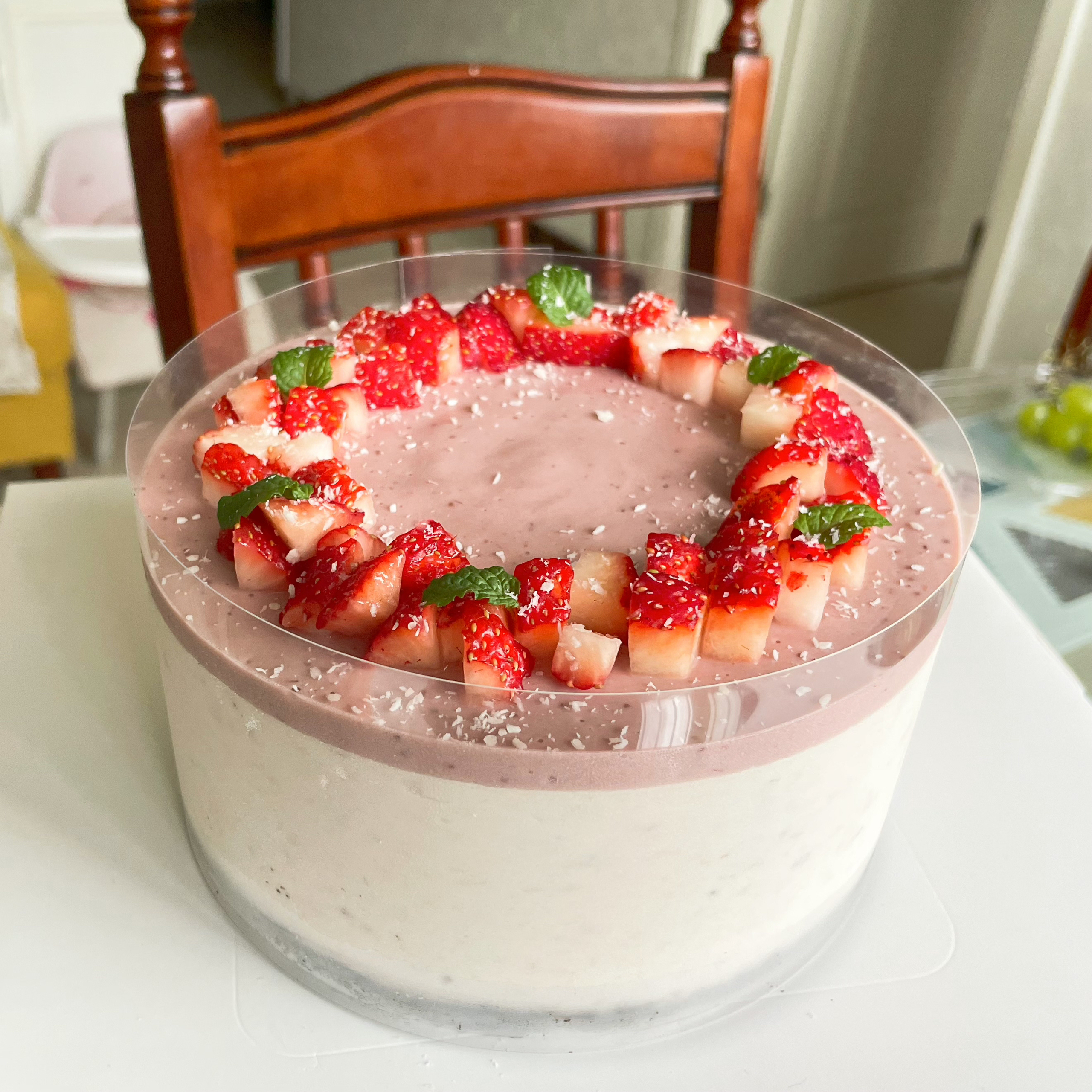 酸甜可口草莓🍓芝士慕斯(免烤)