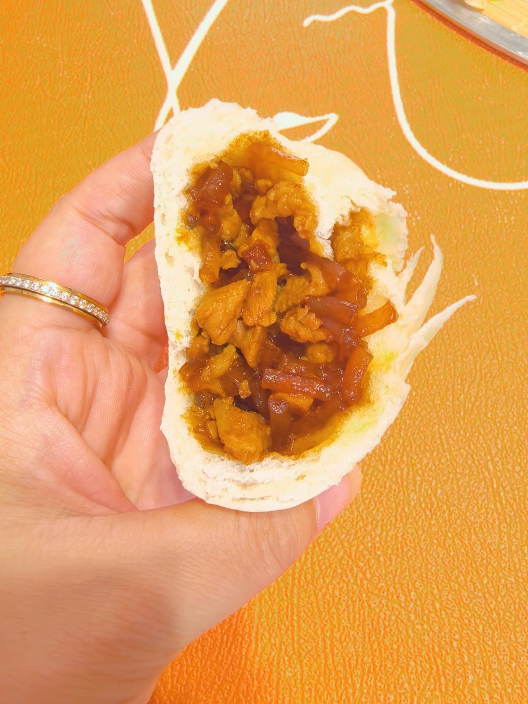 香菇鸡腿肉酱包