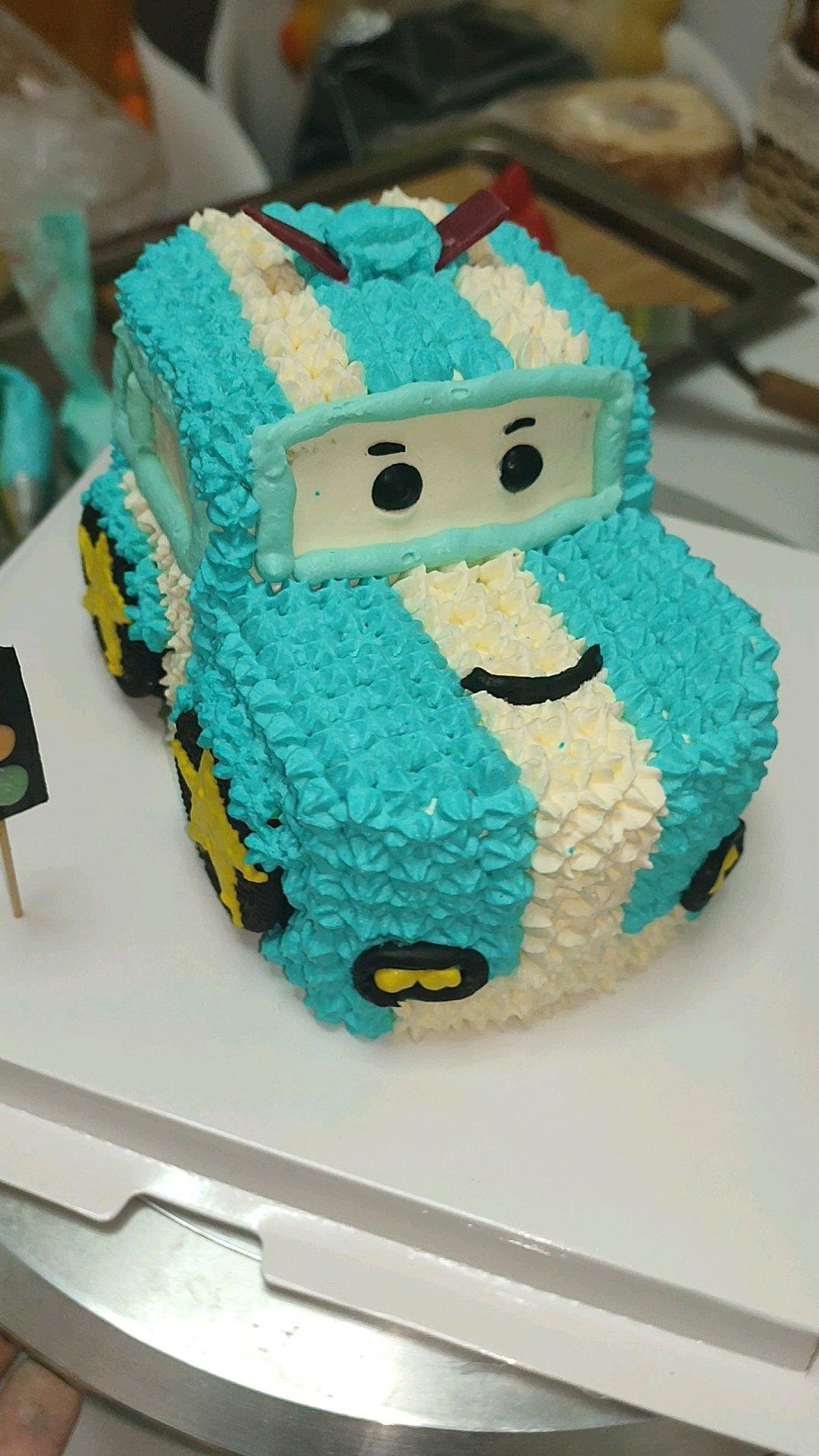 小汽车蛋糕之警车珀利