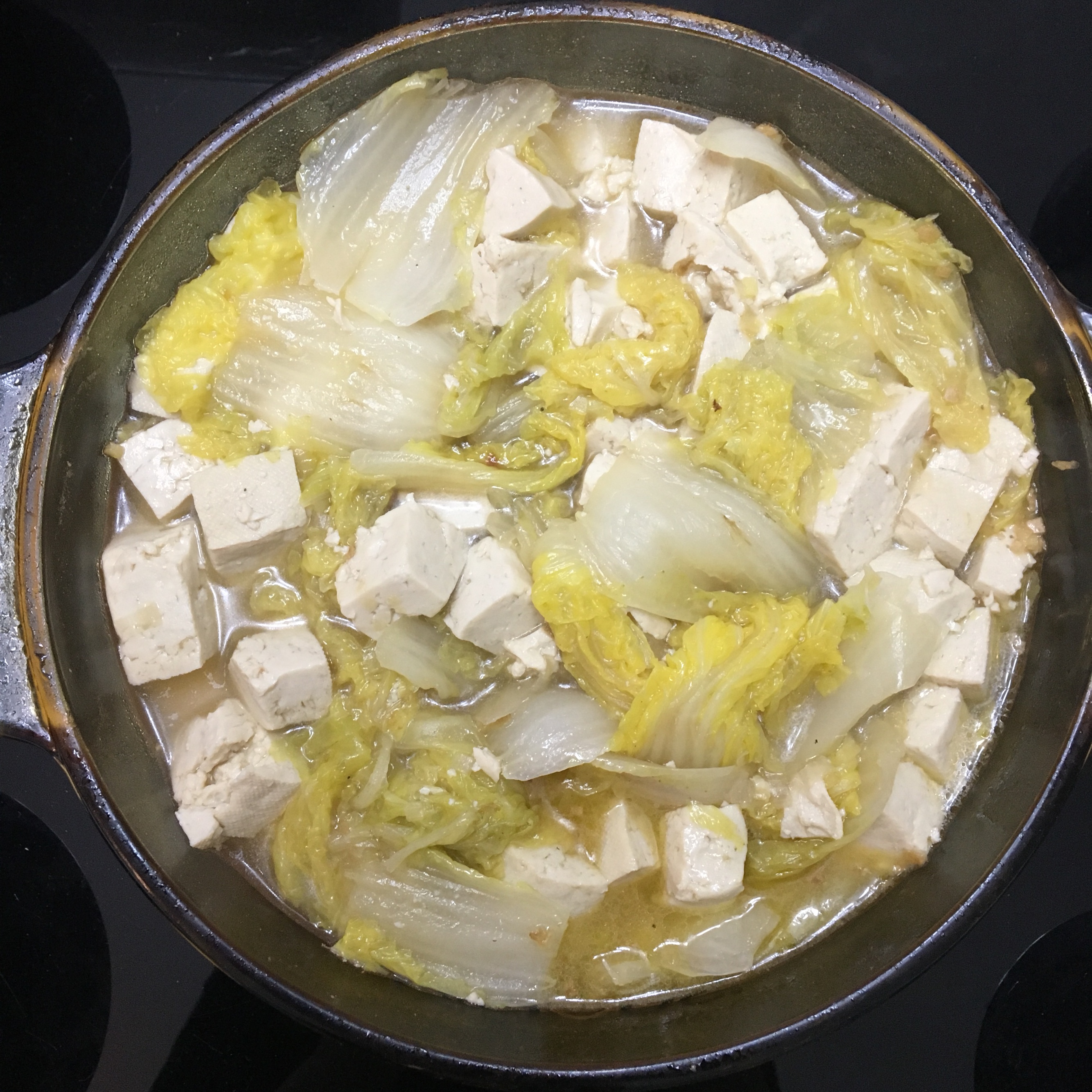 金华火腿炖白菜豆腐汤图片