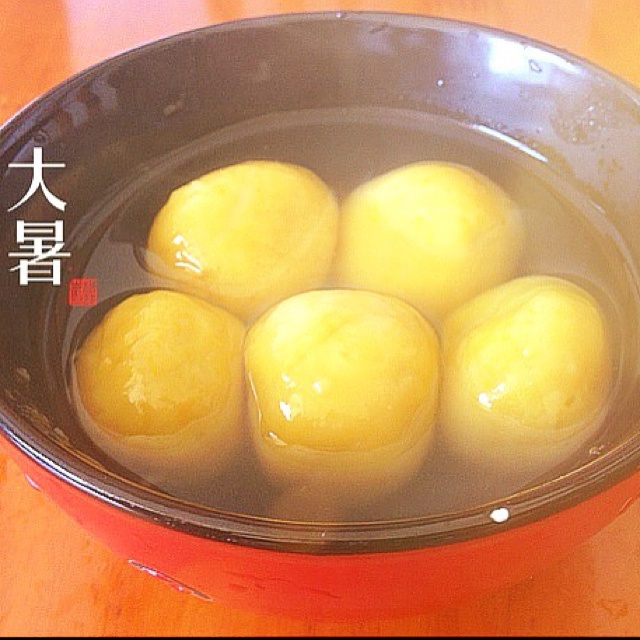 手工南瓜汤圆