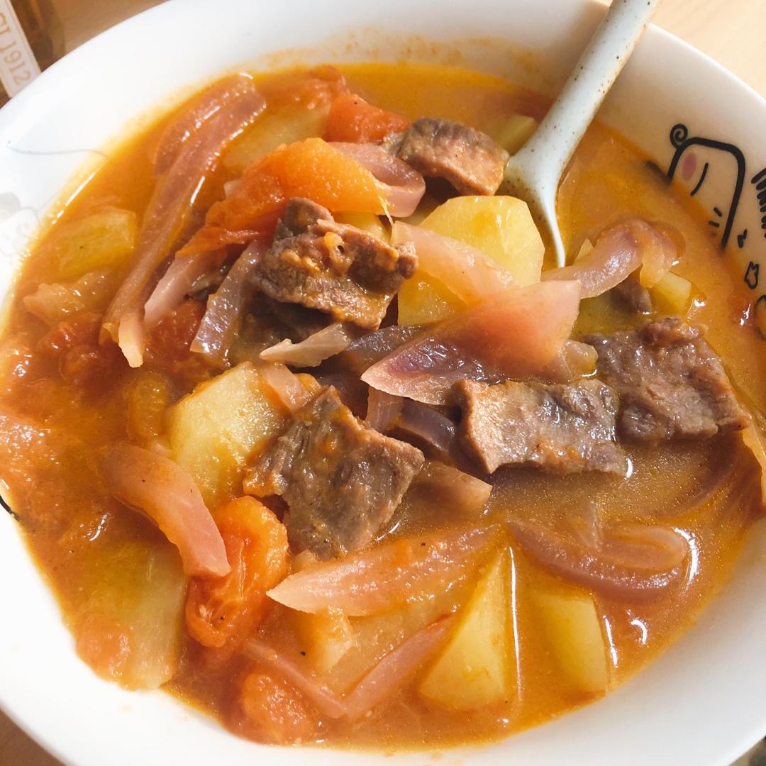 番茄牛肉片汤