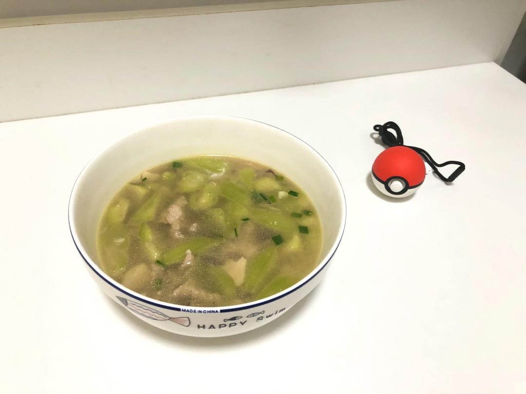 丝瓜肉片汤