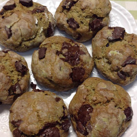 抹茶奶酪巧克力曲奇 Matcha Cream Cheese Choc Cookies