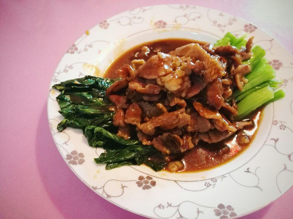 芥兰炒牛肉