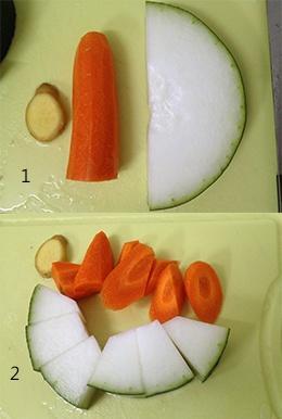 清热解暑冬瓜排骨汤的做法 步骤2