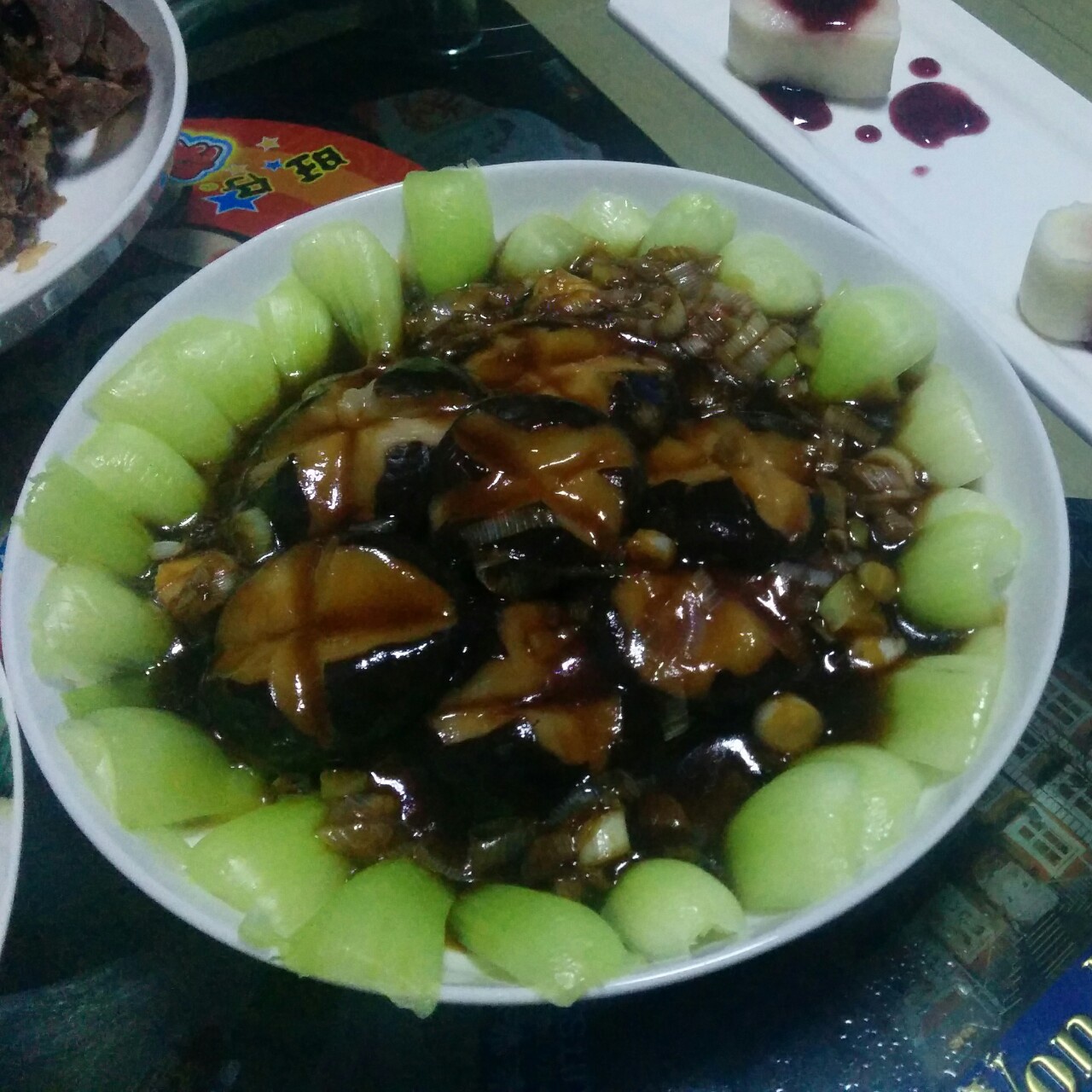 浇汁香菇油菜