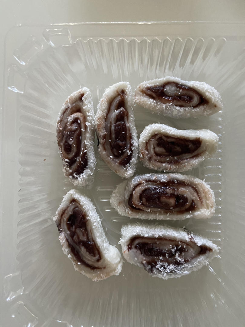 零失败！巨好吃的椰蓉豆沙糯米卷！