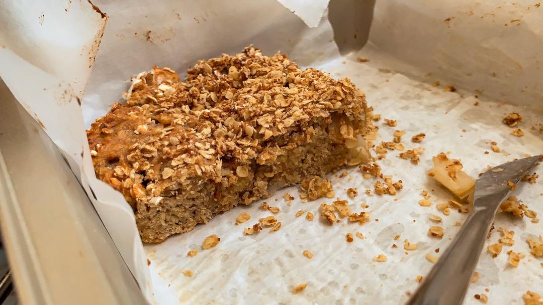 暖香燕麦苹果快手面包丨健康·烘焙