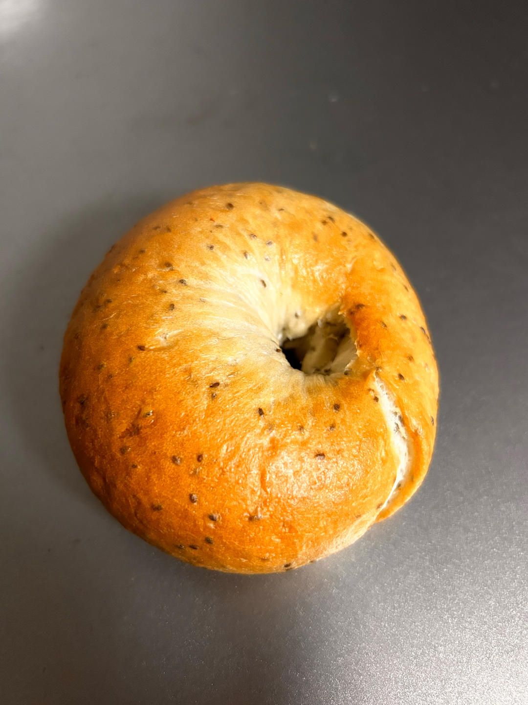 漂亮钻石纹 奇亚籽贝果 减脂必备主食