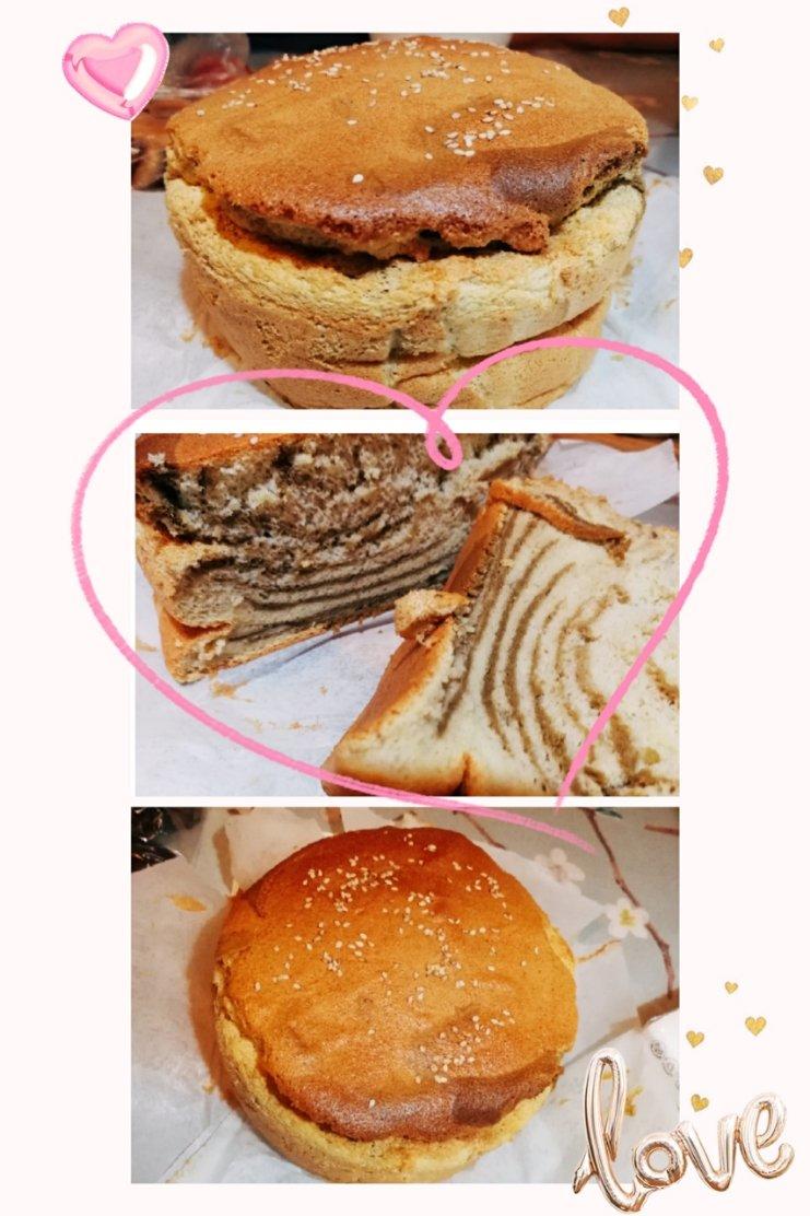 绿斑马戚风蛋糕