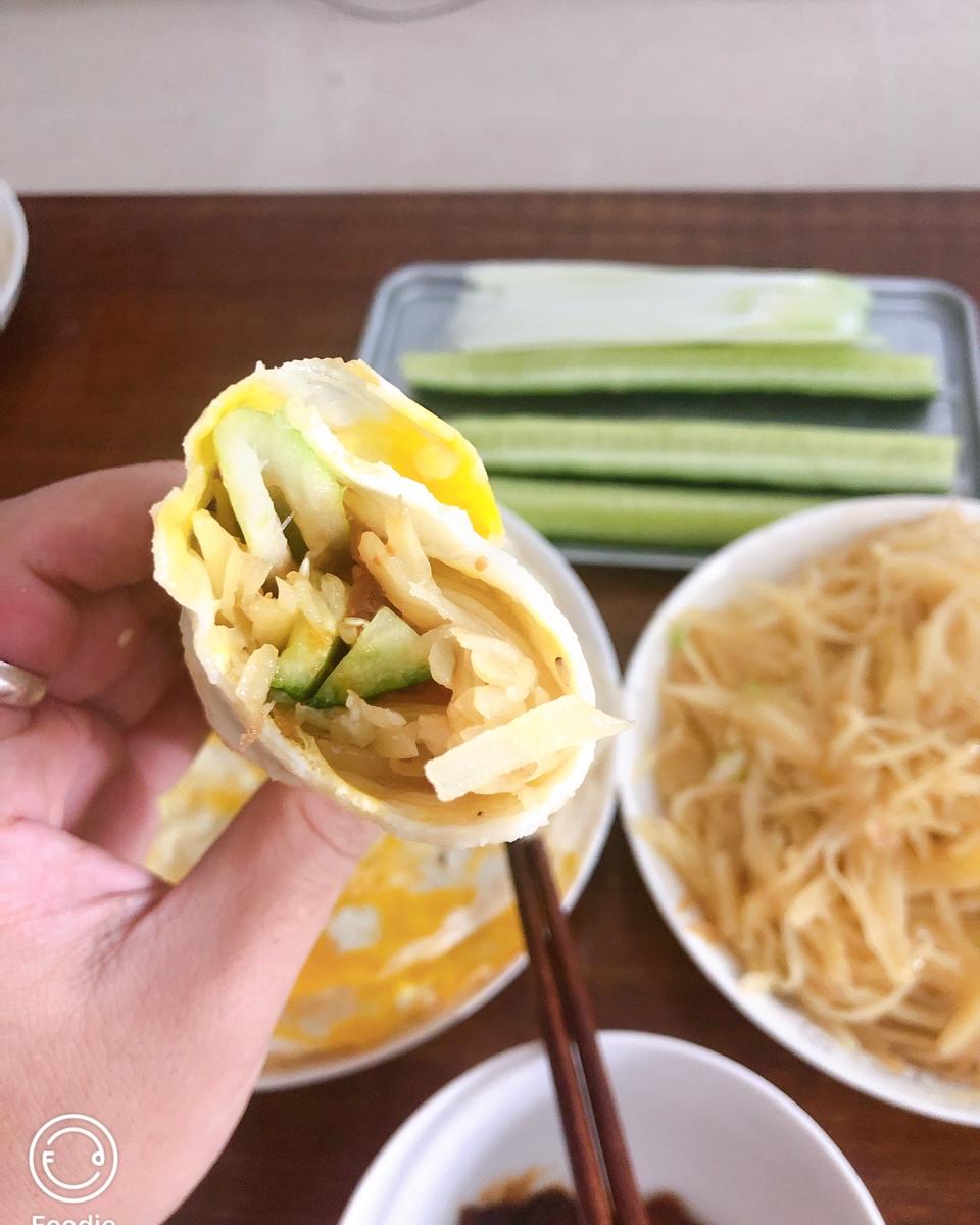 无油版煎饼卷土豆丝