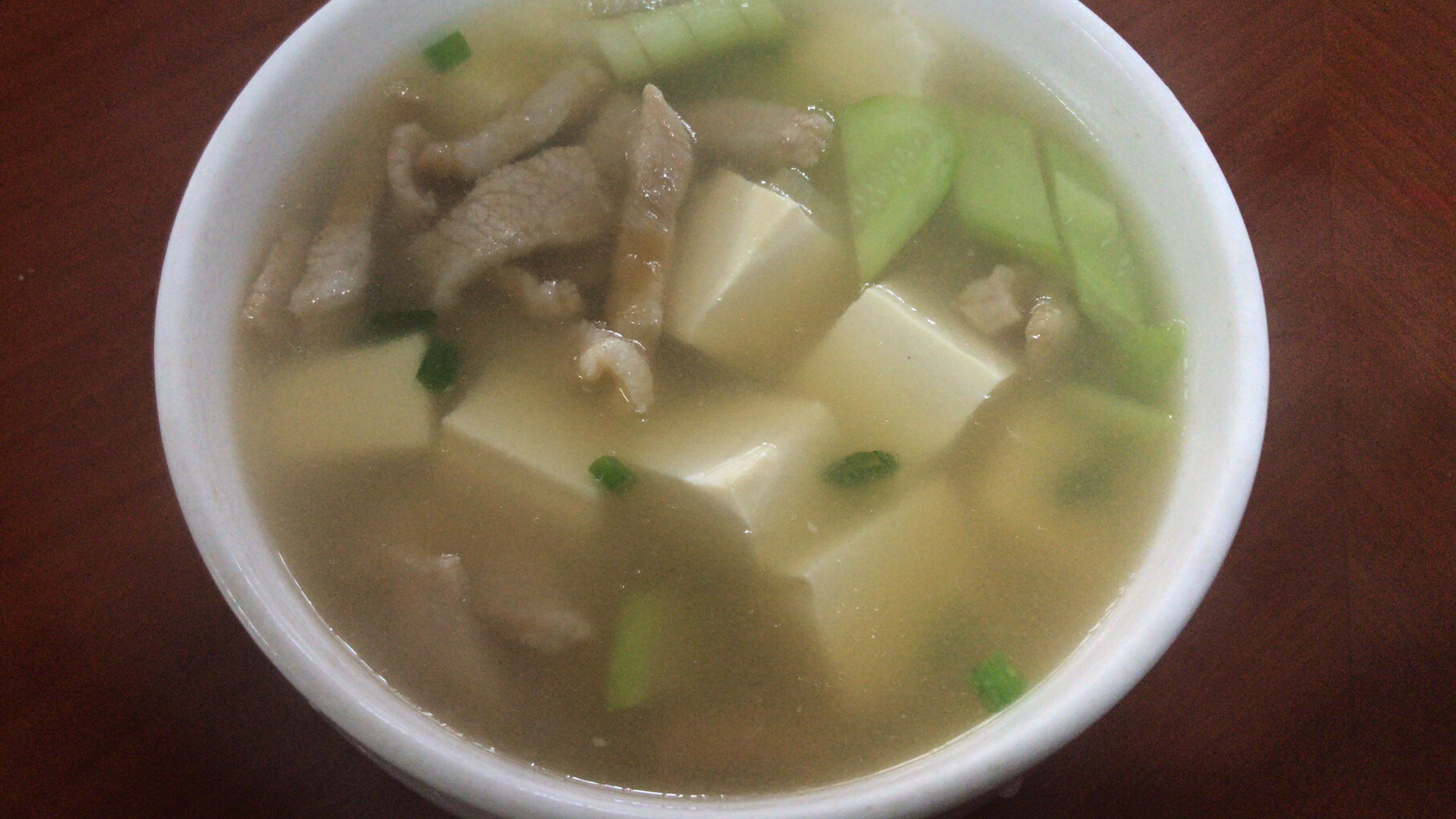 豆腐肉片汤超级好吃的做法