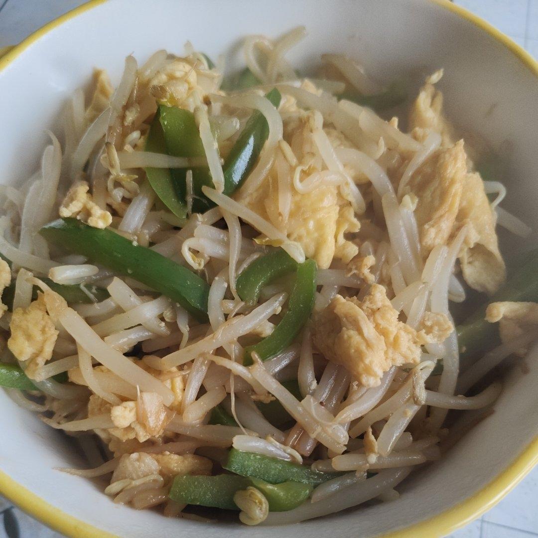 豆芽炒鸡蛋