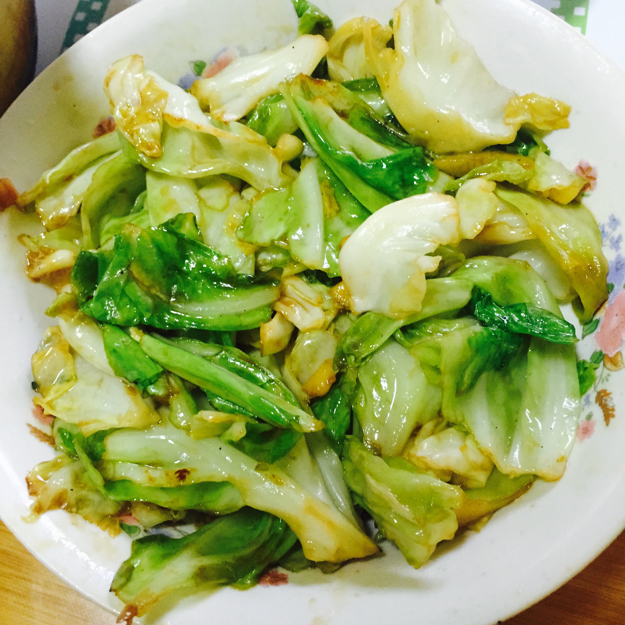 爱玩的lin做的蚝油手撕包菜