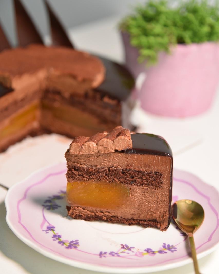 巧克力芒果慕斯