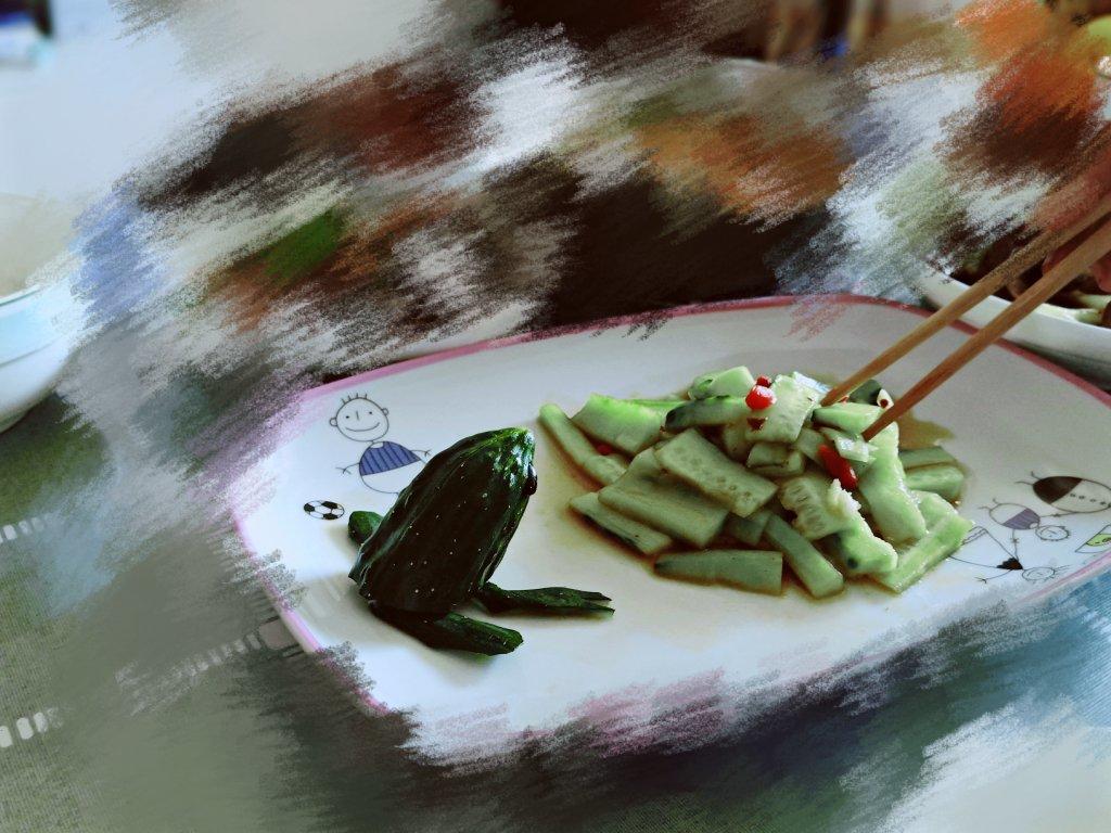 蔬果创意黄瓜青蛙