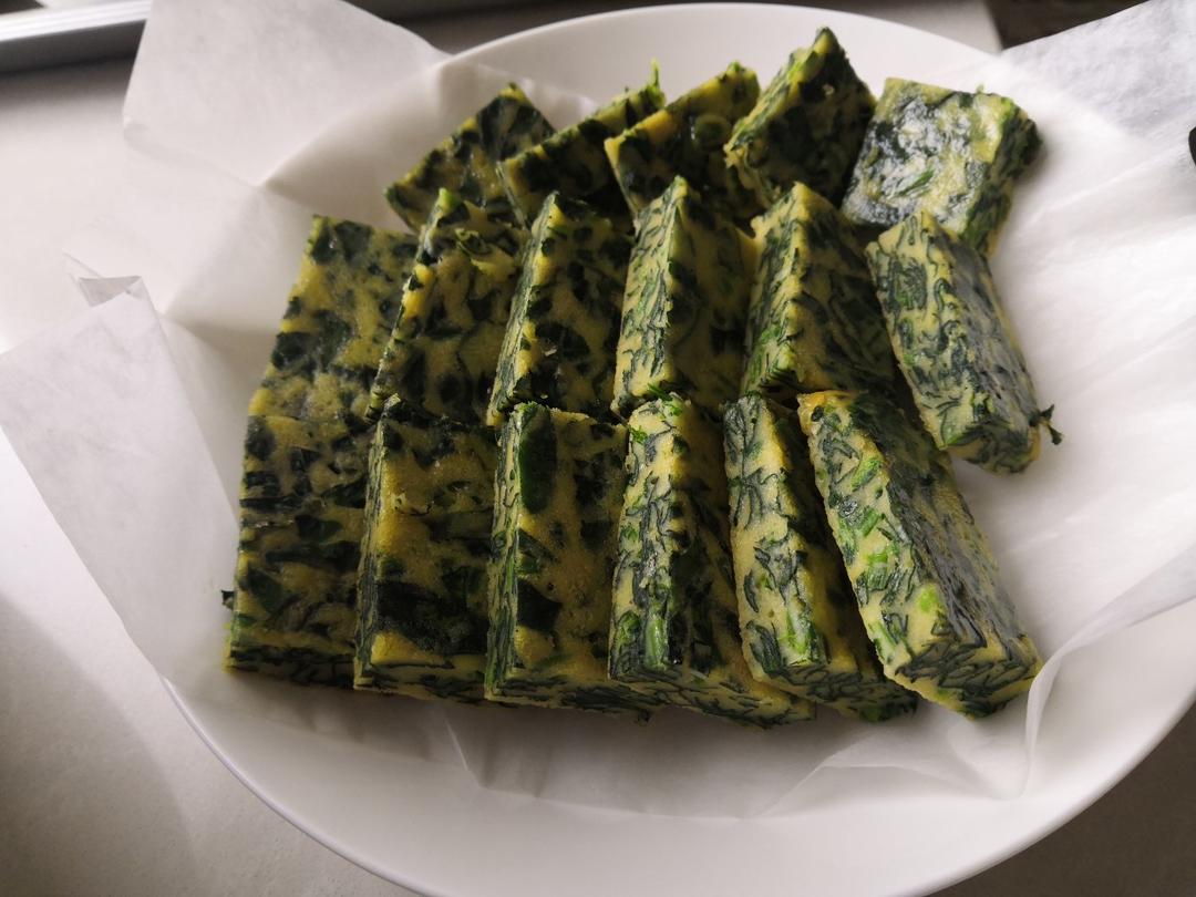 菠菜鸡蛋小方