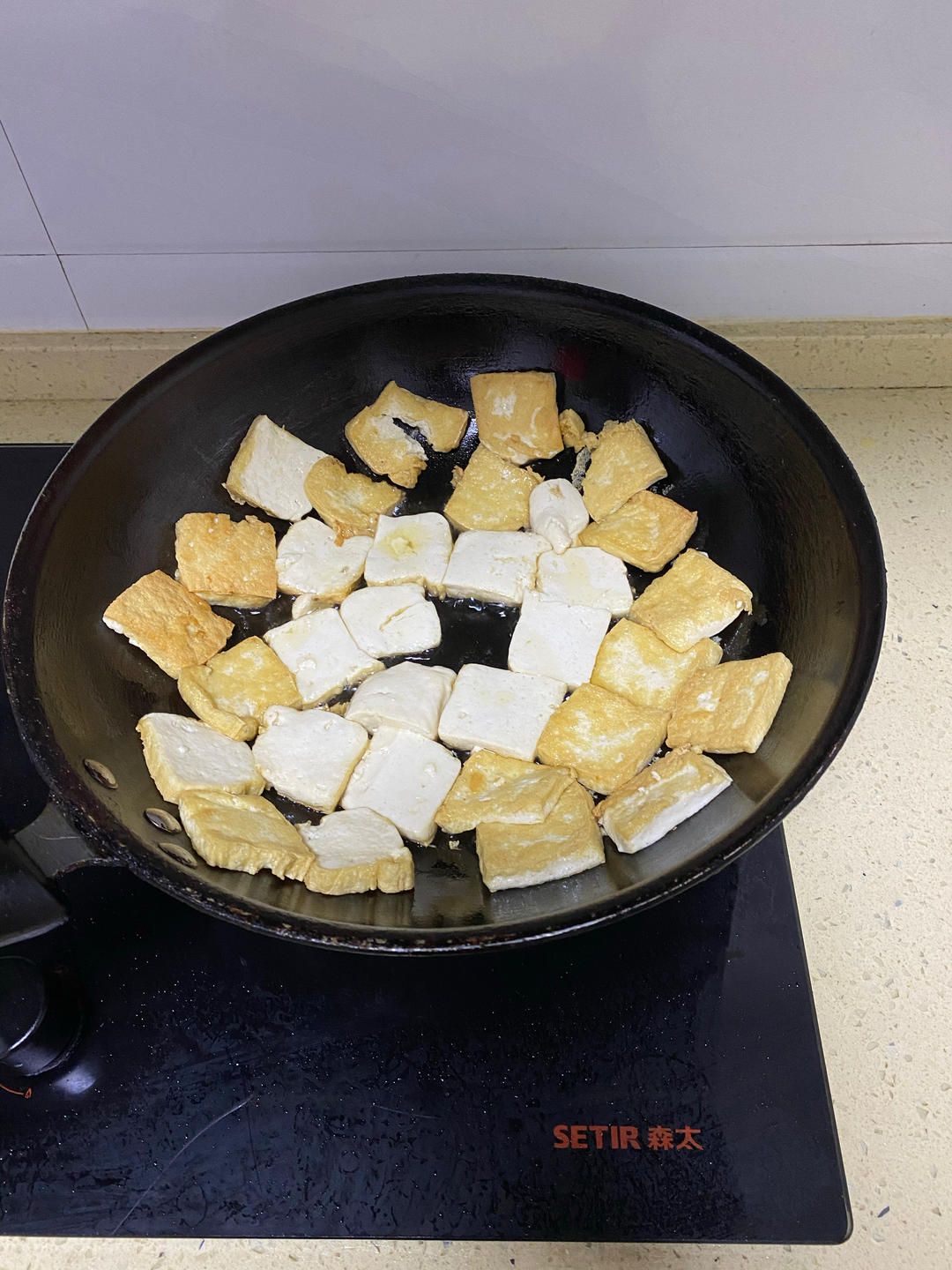 双椒肉末豆腐烧
