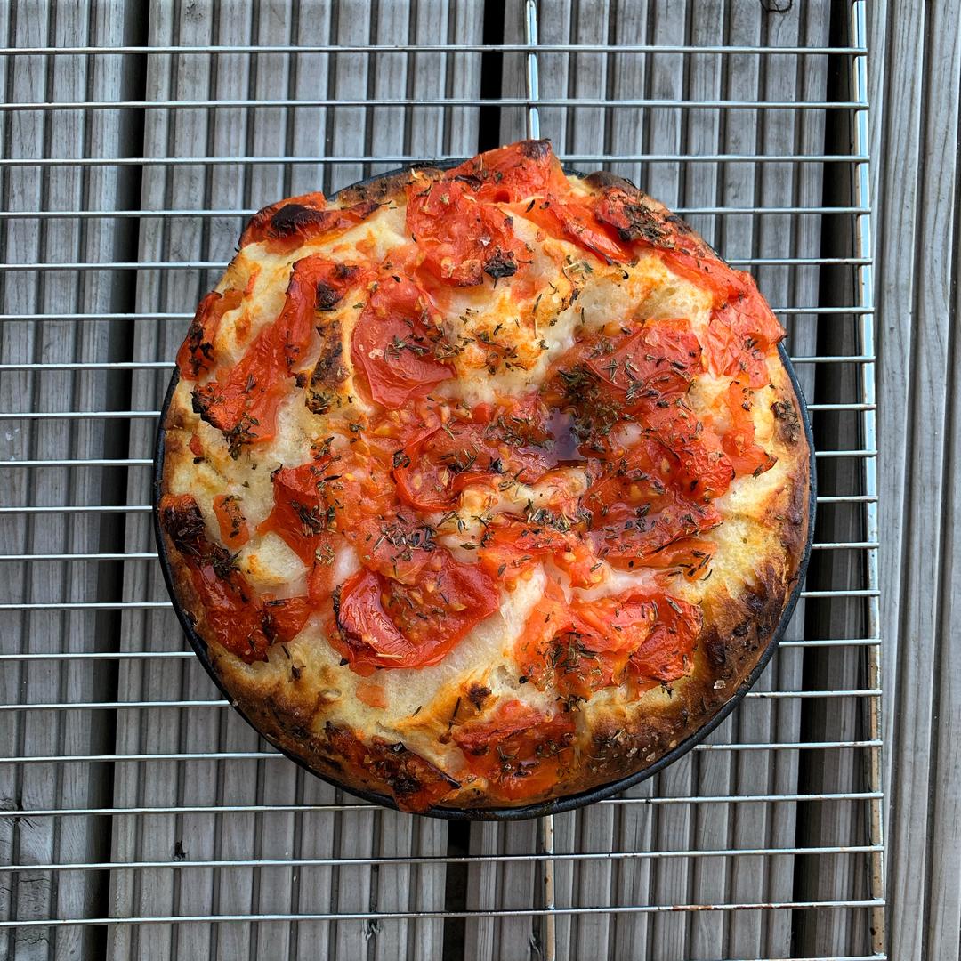 鲜甜酸咸的意大利Focaccia面包