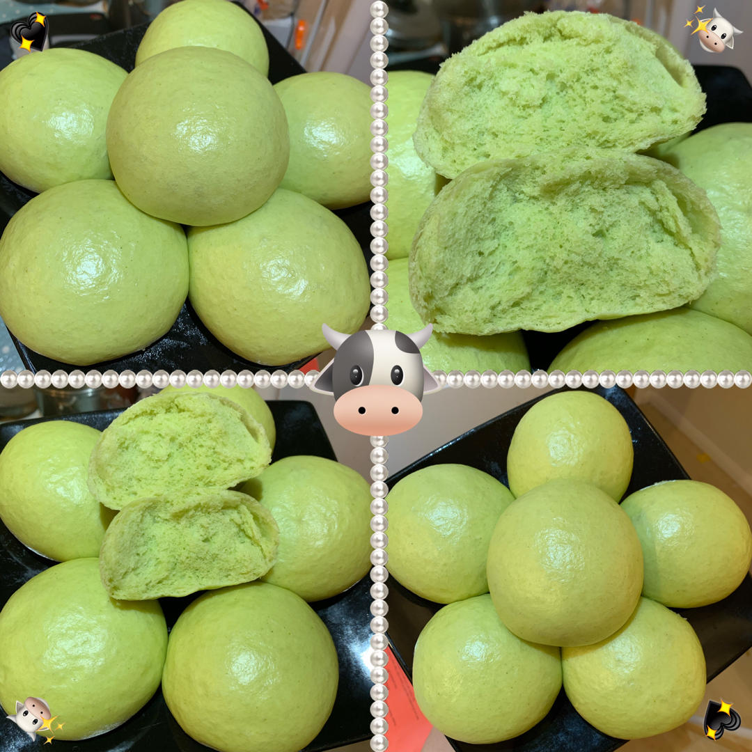 菠菜汁加了它 馒头颜色翠绿不变色 附细节视频详解
