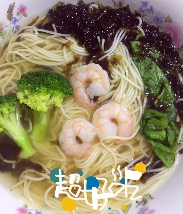 番茄虾仁汤面