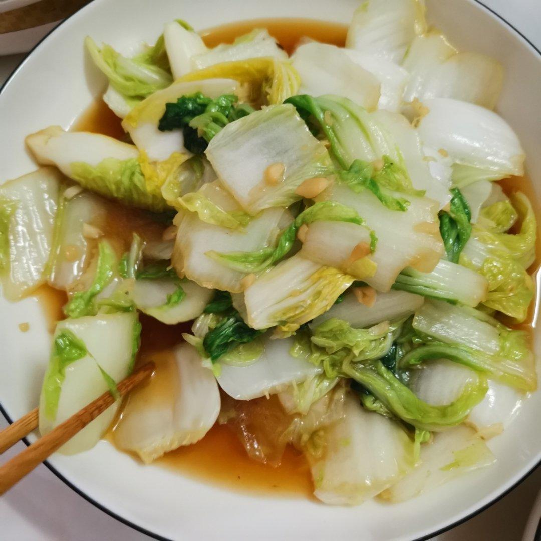 蒜蓉奶白菜（青菜的万能做法）