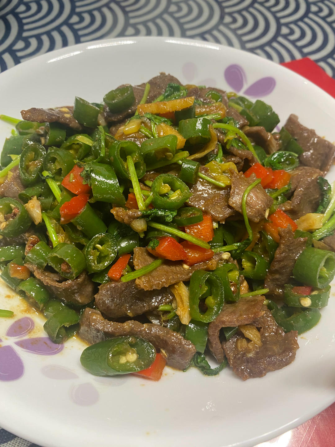 香菜炒黄牛肉（1人餐）
