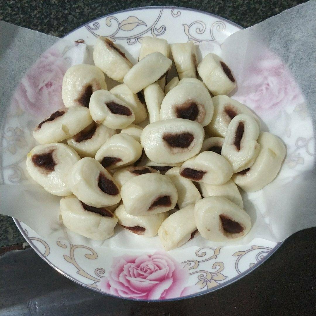 奶香夹心小馒头（一次发酵）