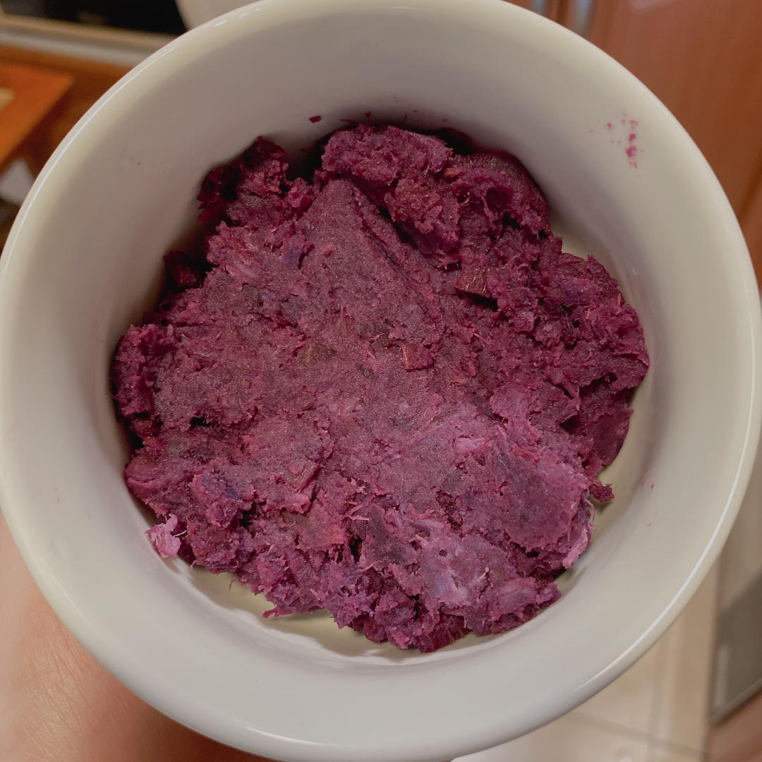 奶香紫薯馒头（一次发酵）