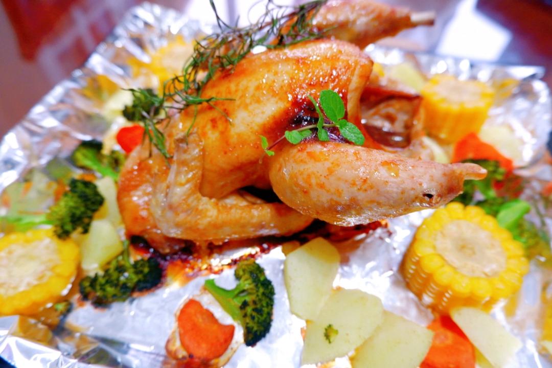 简单操作又不失美味的烤鸡（烤箱版）