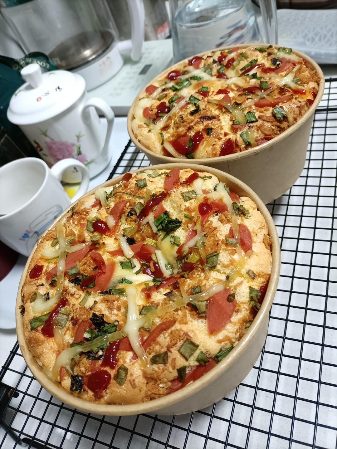 6寸/8寸葱香肉松火腿戚风蛋糕