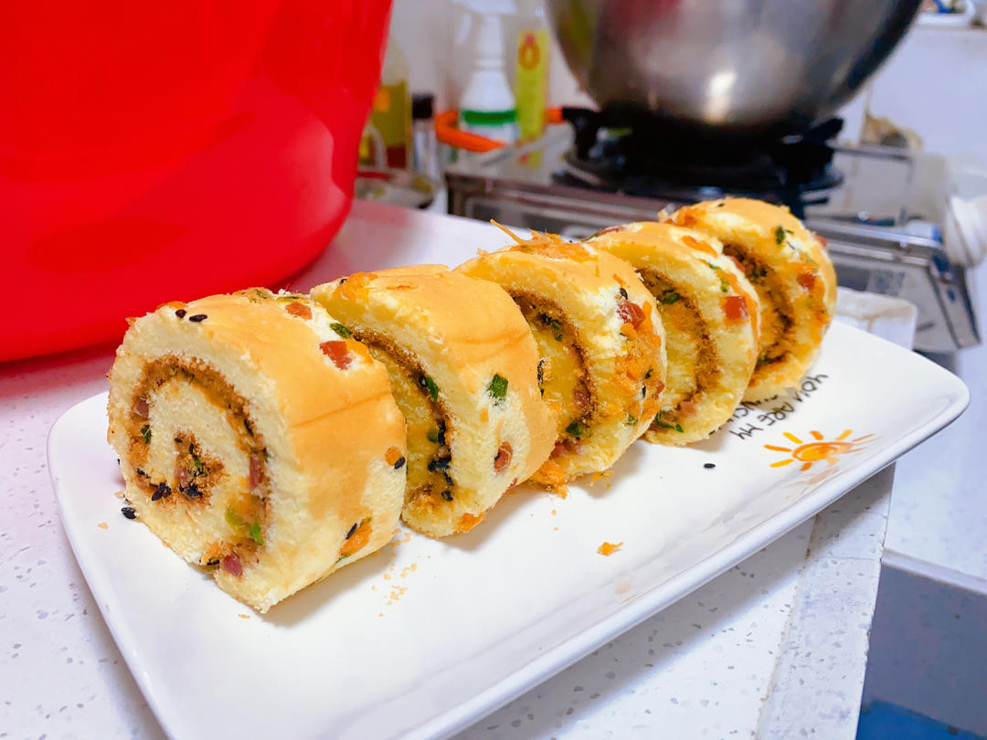 肉松蛋糕卷的做法