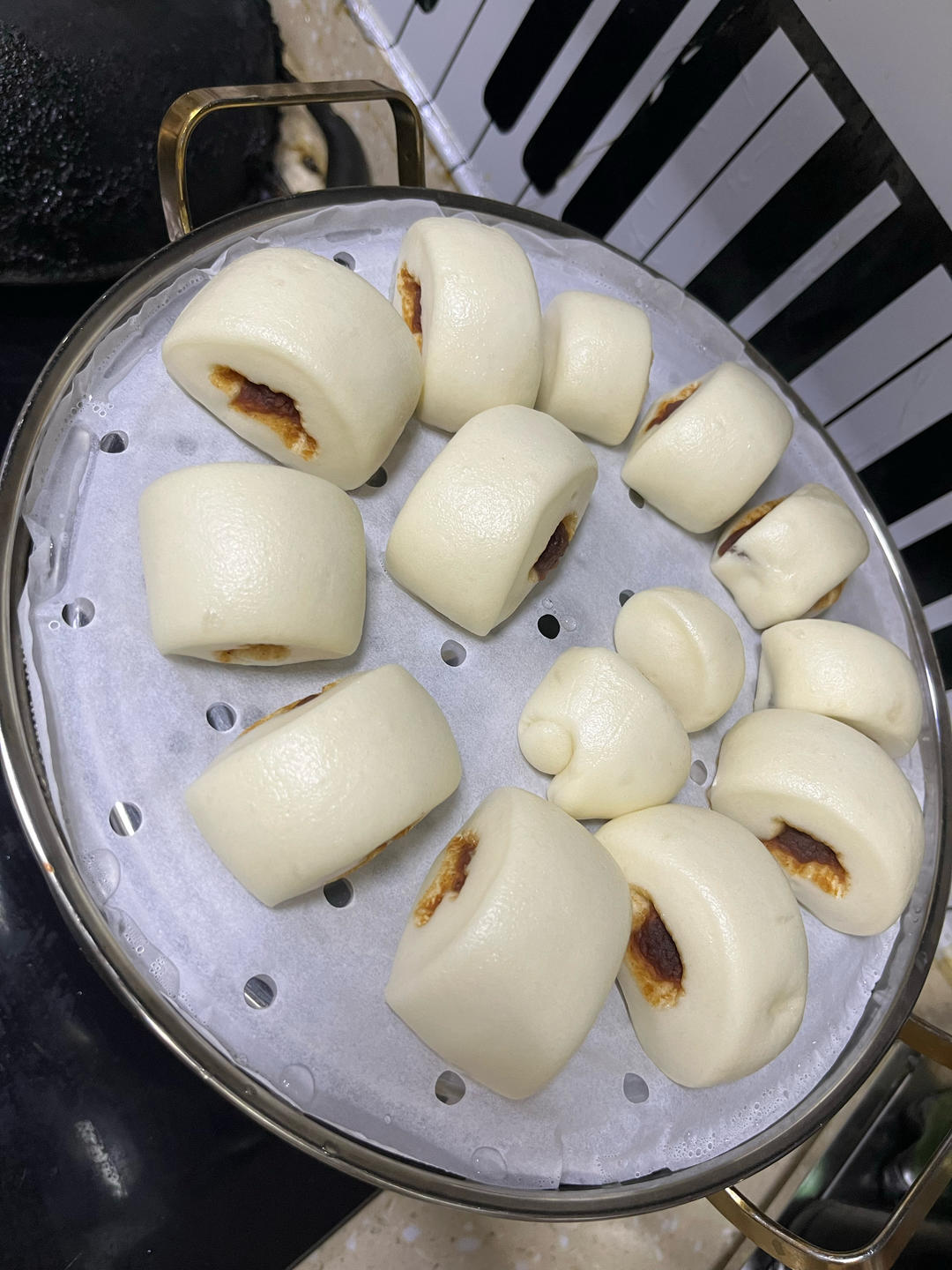 🔥小盆友抢着吃的豆沙小馒头，附视频详细操作！