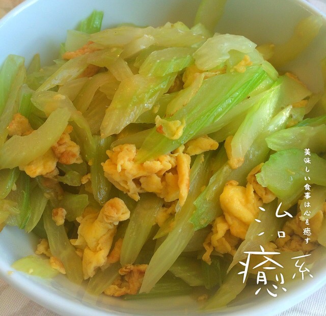 芹菜炒鸡蛋