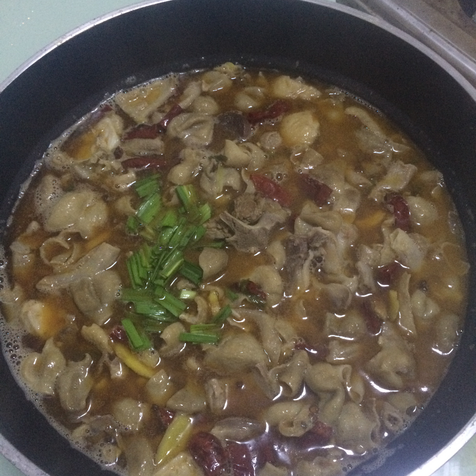 家庭版肥肠汤锅