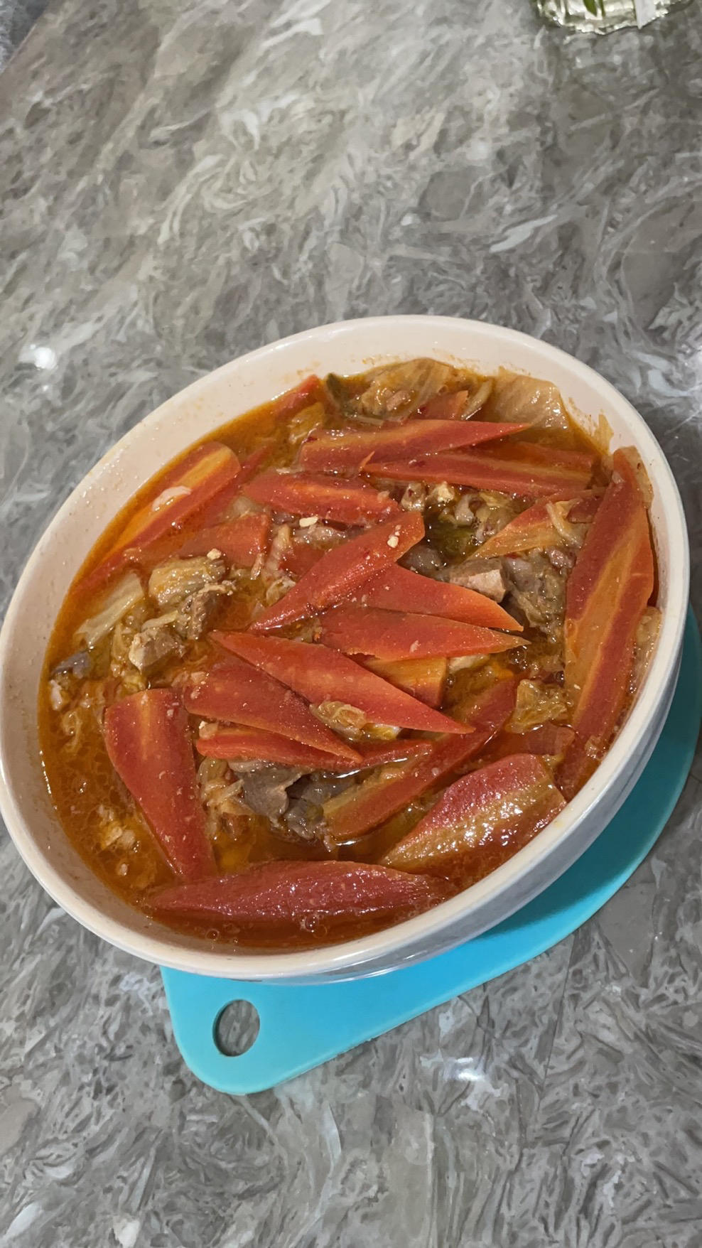 韩式 泡菜牛肉豆腐汤