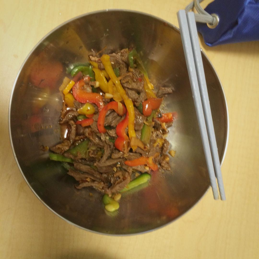 青椒炒肉丝