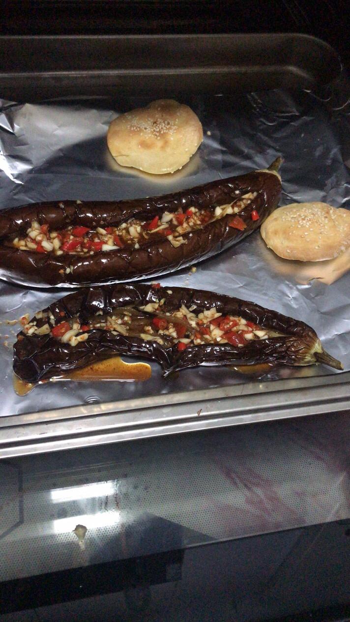 烤茄子(烤箱)的做法